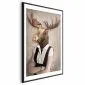 Plakat Łebski łoś 40x60 cm z ramą czarną z marginesem | MIRAT.