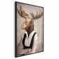 Plakat Łebski łoś 21x30 cm z ramą czarną bez marginesu | MIRAT.
