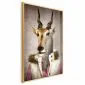 Plakat Antylopa 60x90cm z ramą złotą bez marginesu | MIRAT. kolekcja g-B-0129-ao-a