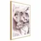 Plakat Miłośnik wypoczynku 21x30 cm z ramą złotą z marginesem | MIRAT.