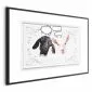 Plakat Śmieszne kozy 30x21 cm z ramą czarną z marginesem | MIRAT.