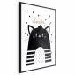 Plakat Smile 21x30 cm z ramą czarną z marginesem | MIRAT.