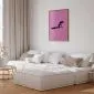 Plakat Mała małpka 60x90 cm z ramą złotą bez marginesu | MIRAT.