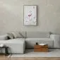 Plakat Rodzina flamingów 40x60 cm z ramą złotą bez marginesu | MIRAT.