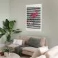 Plakat Flaming 21x30 cm bez ramy z marginesem | MIRAT.