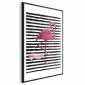 Plakat Flaming 21x30 cm z ramą czarną z marginesem | MIRAT.