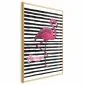 Plakat Flaming 21x30 cm z ramą złotą bez marginesu | MIRAT.