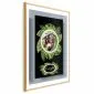 Plakat Leniwiec 21x30 cm z ramą złotą z marginesem | MIRAT.