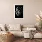 Plakat Niebieskooki lew 21x30 cm bez ramy z marginesem | MIRAT.