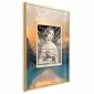 Plakat Retro portret 21x30 cm z ramą złotą bez marginesu | MIRAT.