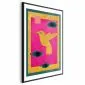 Plakat złotą koliber 40x60 cm z ramą czarną z marginesem | MIRAT.