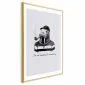 Plakat Smoking 29,7x42 cm z ramą złotą z marginesem | MIRAT.