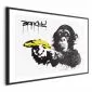 Plakat Bananowy pistolet 30x21 cm z ramą czarną z marginesem | MIRAT.