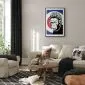 Plakat Królowa małp 40x60 cm z ramą czarną z marginesem | MIRAT.