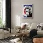 Plakat Królowa małp 40x60 cm z ramą złotą z marginesem | MIRAT.