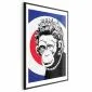 Plakat Królowa małp 40x60 cm z ramą czarną z marginesem | MIRAT.