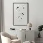 Plakat Wieczorny lot 21x30 cm z ramą czarną z marginesem | MIRAT.