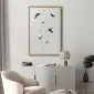 Plakat Wieczorny lot 21x30 cm z ramą złotą bez marginesu | MIRAT.
