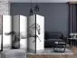 Parawan dwustronny Zwierzęta 225x172 cm 5-częściowy czarny | MIRAT.