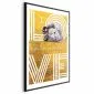 Plakat Miłość 21x30 cm z ramą czarną z marginesem | MIRAT.