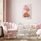 Plakat Zakochany flaming 29,7x42 cm bez ramy z marginesem | MIRAT.