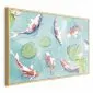 Plakat Staw w Japonii 42x29,7 cm z ramą złotą bez marginesu | MIRAT.