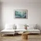 Plakat Ryby w oceanie 30x21 cm z ramą złotą z marginesem | MIRAT.