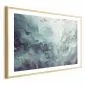 Plakat Ryby w oceanie 30x21 cm z ramą złotą z marginesem | MIRAT.