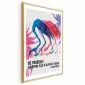 Plakat Kolorowa repetycja 40x60 cm z ramą złotą z marginesem | MIRAT.