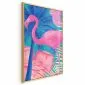 Plakat Abstrakcyjny Flaming 60x90 cm z ramą złotą bez marginesu | MIRAT.