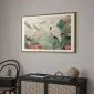 Plakat Nad azjatyckim stawem 90x60 cm z ramą złotą z marginesem | MIRAT.