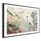 Plakat Nad azjatyckim stawem 60x40 cm z ramą czarną z marginesem | MIRAT.