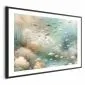 Plakat Oceaniczne piękno 60x40 cm z ramą czarną z marginesem | MIRAT.