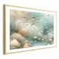 Plakat Oceaniczne piękno 42x29,7 cm z ramą złotą z marginesem | MIRAT.
