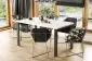 Stół rozkładany GARANT 130(220)x80 biały połysk w stylu industrialnym | MIRAT. styl LOFT