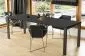 Stół rozkładany GARANT 130(220)x80 beton ciemny na metalowych nogach | MIRAT. styl LOFT