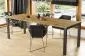 Stół rozkładany GARANT 130(220)x80 dąb artisan na metalowych nogach | MIRAT. styl LOFT