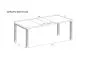 Stół rozkładany GARANT 130(220)x80 dąb stirling w stylu industrialnym | MIRAT. styl LOFT