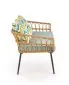 Sofa GARDENA rattanowa z poduszkami na metalowych nogach | MIRAT. kolekcja GARDENA