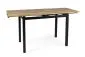 Stół GD-017 110(170)x74 dąb artisan/czarny mat I sklep meblowy MIRAT. styl LOFT