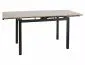 Stół rozkładany GD-017 110(170)x74 orzech vintage/czarny mat 8-osobowy I sklep meblowy MIRAT. styl LOFT