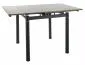 Stół rozkładany GD-082 80(131)x80 orzech vintage/czarny mat do jadalni I sklep meblowy MIRAT. styl LOFT