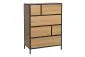 Komoda GEO K6 dąb/czarna w stylu loft I sklep meblowy MIRAT. styl LOFT