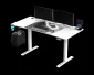Biurko gamingowe LEVEL V2 LED białe ULTRADESK | MIRAT.