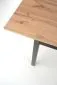 Stół GREG 124(168)x74 dąb/czarny rozkładany na drewnianych nogach | MIRAT. w stylu LOFT kolekcja
