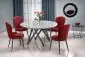 Krzesło K366 VELVET bordowe aksamitne o opływowym kształcie | MIRAT. styl GLAMOUR