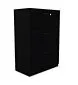 Komoda biurowa EASY SPACE CABINET 3D 80cm czarna zamykana I sklep meblowy MIRAT.