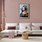 Plakat Mona Lisa Pop-art 29,7x42 cm z ramą czarną z marginesem | MIRAT.