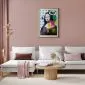 Plakat Mona Lisa Pop-art 21x30 cm z ramą złotą z marginesem | MIRAT.