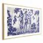 Plakat Antyczna winnica 90x60cm z ramą złotą z marginesem | MIRAT.  kolekcja h-A-10113-ao-a